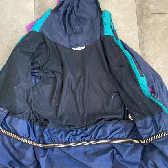 Lowe alpine ski snow coat jacket purple blue gray vintage size XL - Picture 9 of 9